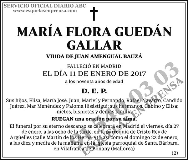 María Flora Guedán Gallar